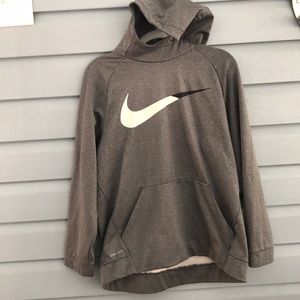 Gray Nike Dri Fit Hoodie